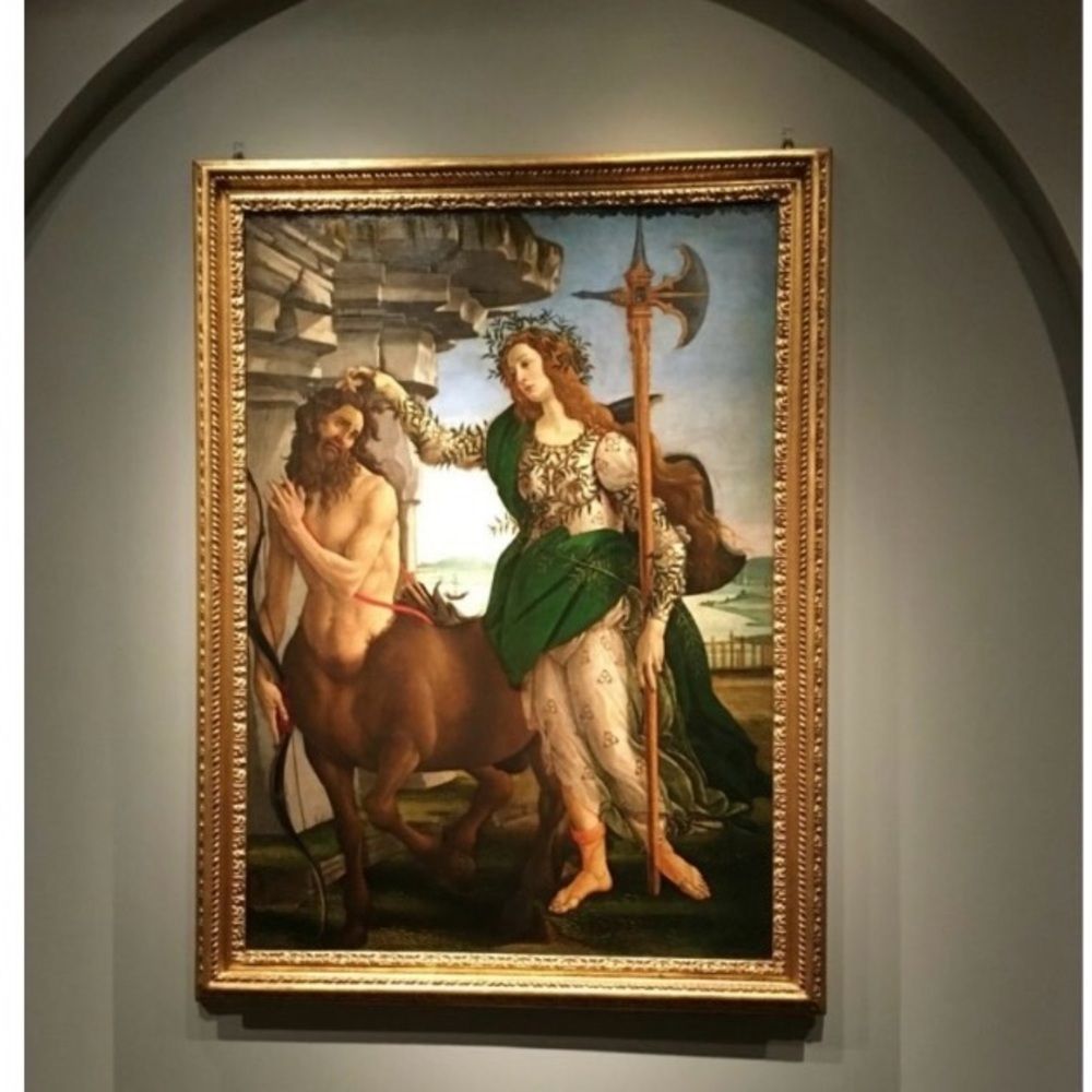 Vintage black white print Minerva and the Centaur by Botticelli Roma - Picture 8 of 8